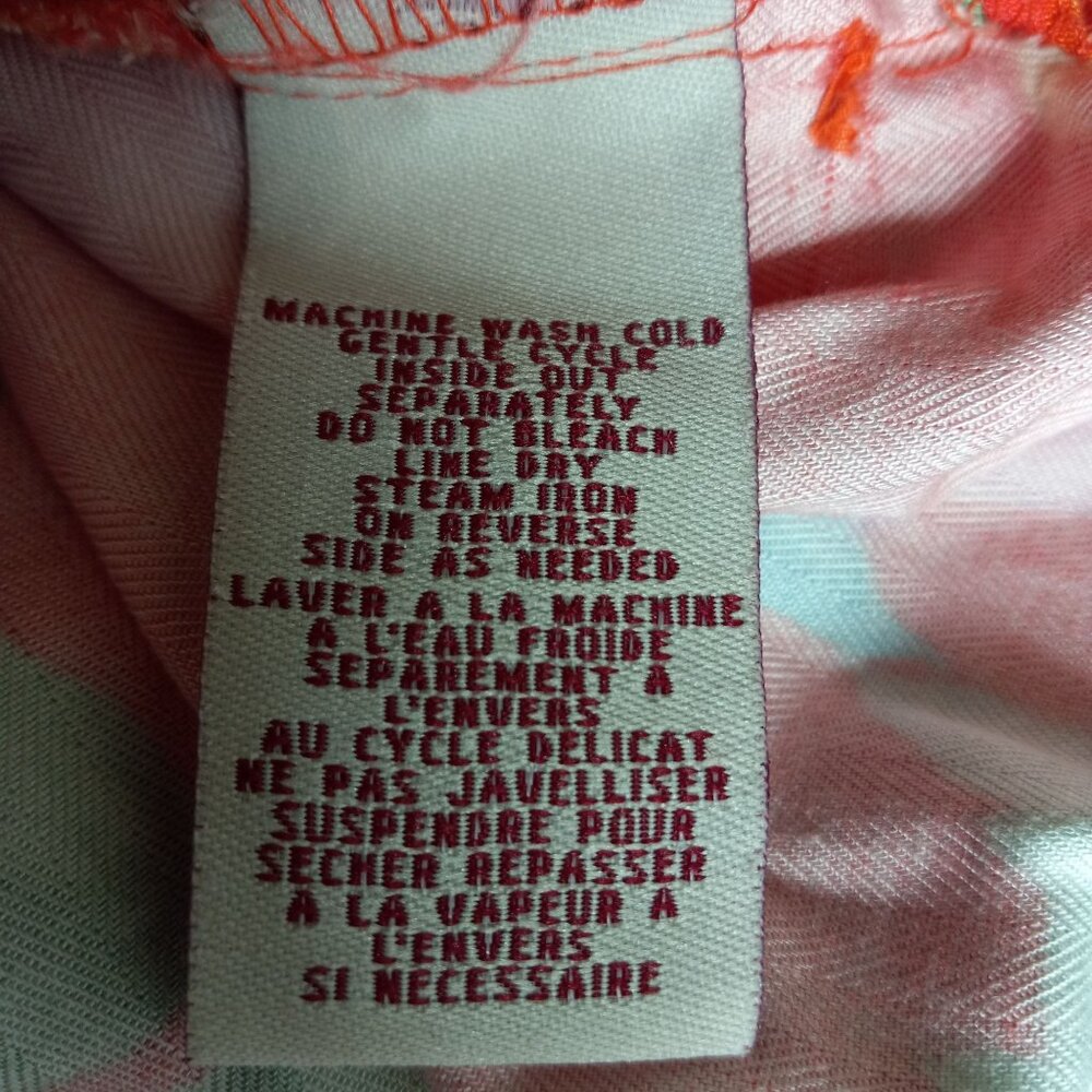 Caribbean Joe Size 3X Hawaiian Shirt Womens Floral Short Sleeves Coconut Buttons - Picture 5 of 11